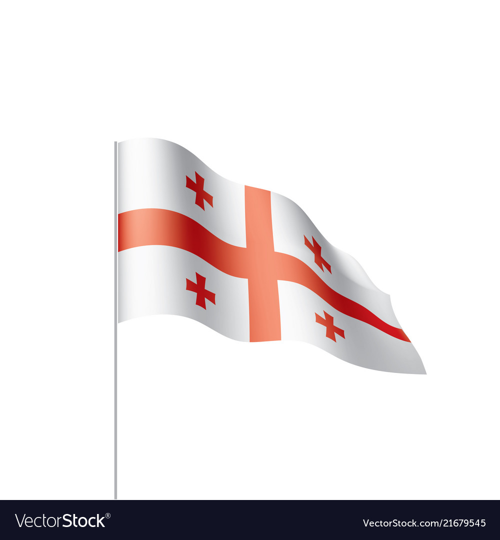 Georgia flag Royalty Free Vector Image - VectorStock