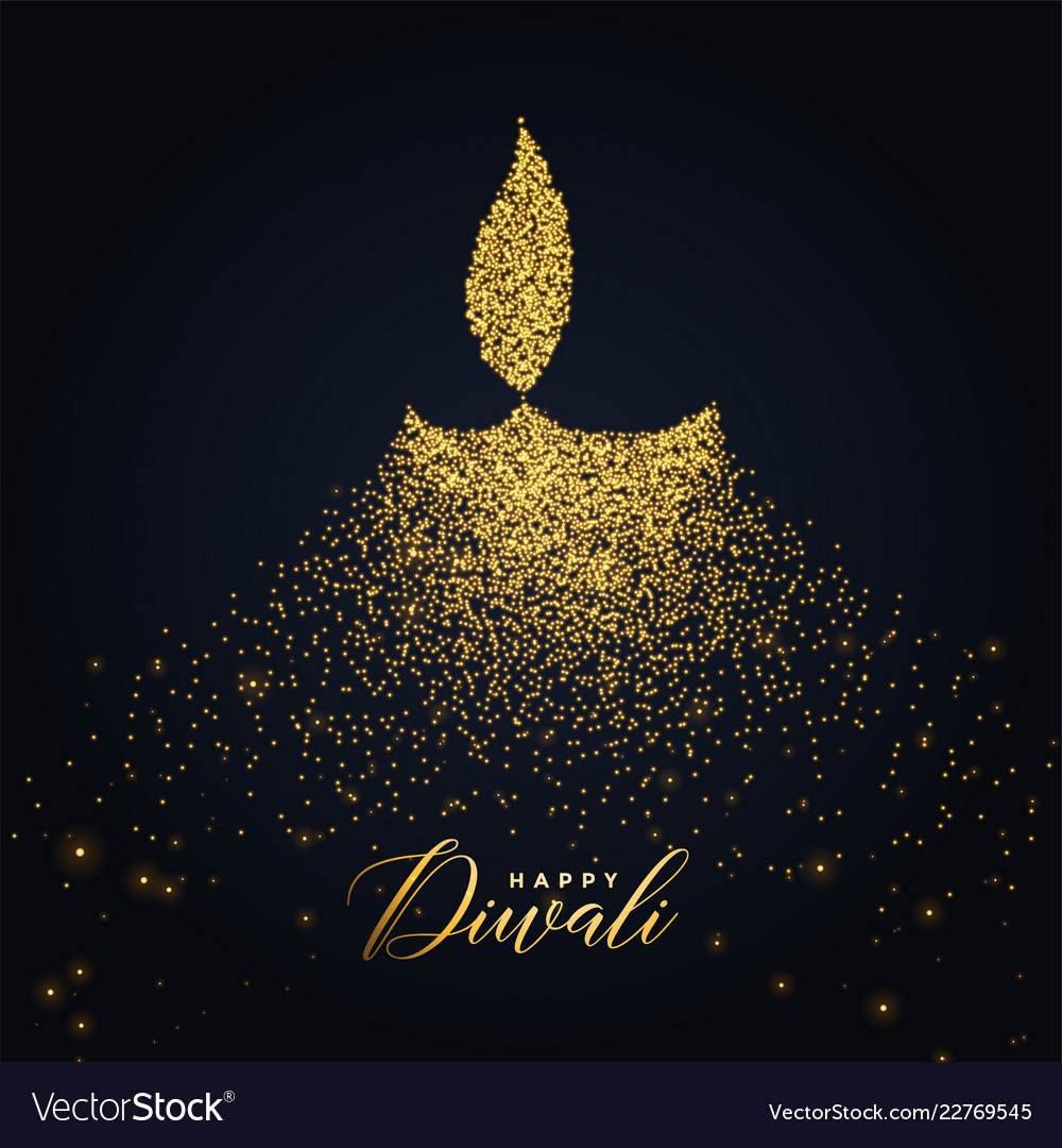 Glowing Diwali Diya Artwork