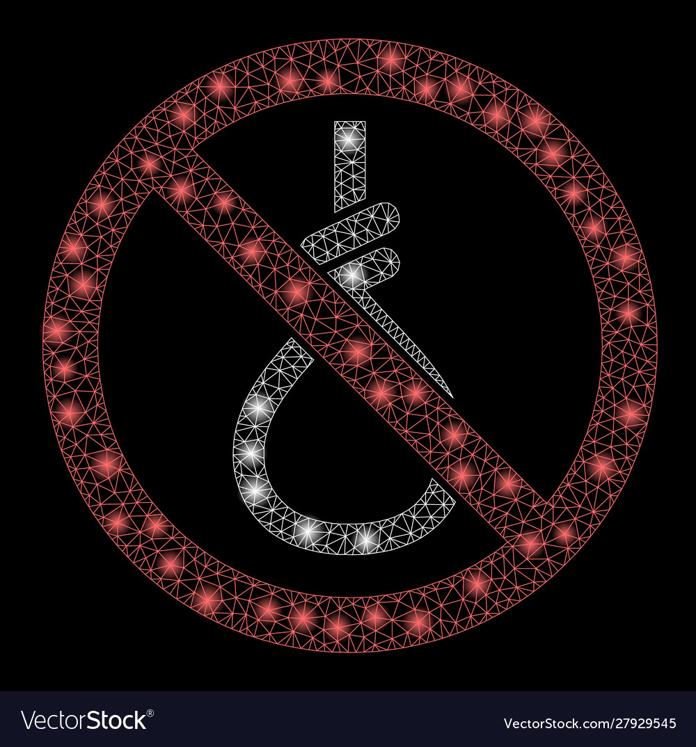 Glowing mesh network no suicide loop with flare vector image Glowing mesh network no suicide loop with flare