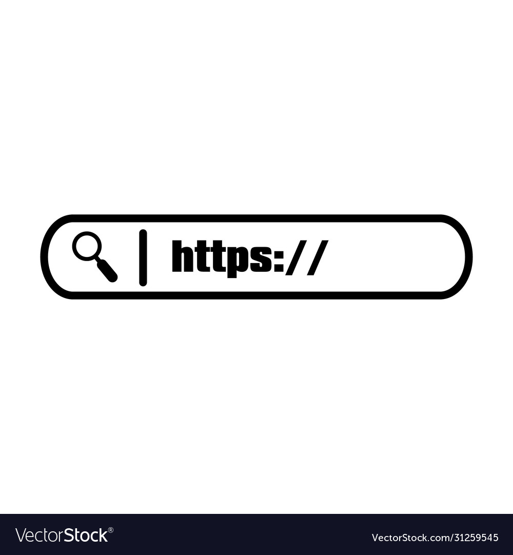 Search string input field on white background