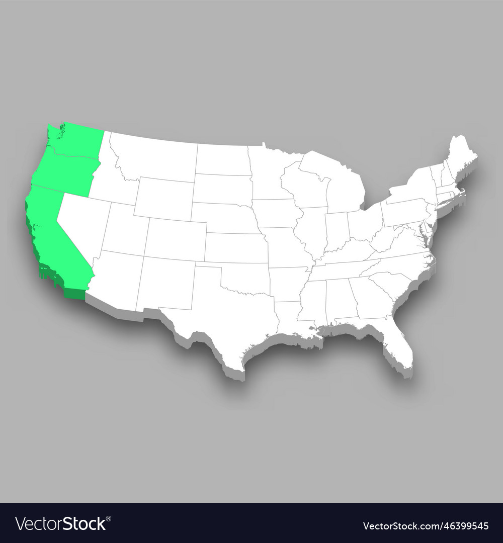 United States Pacific Division Map