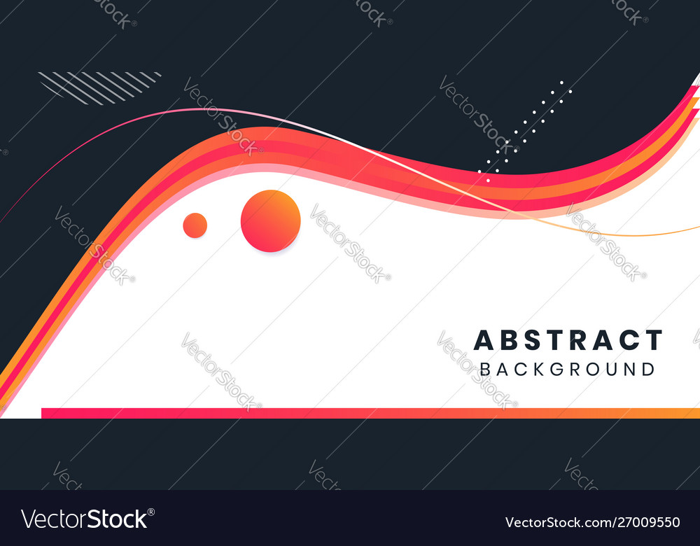 Abstract wave background minimal layout vector image Abstract wave background minimal layout
