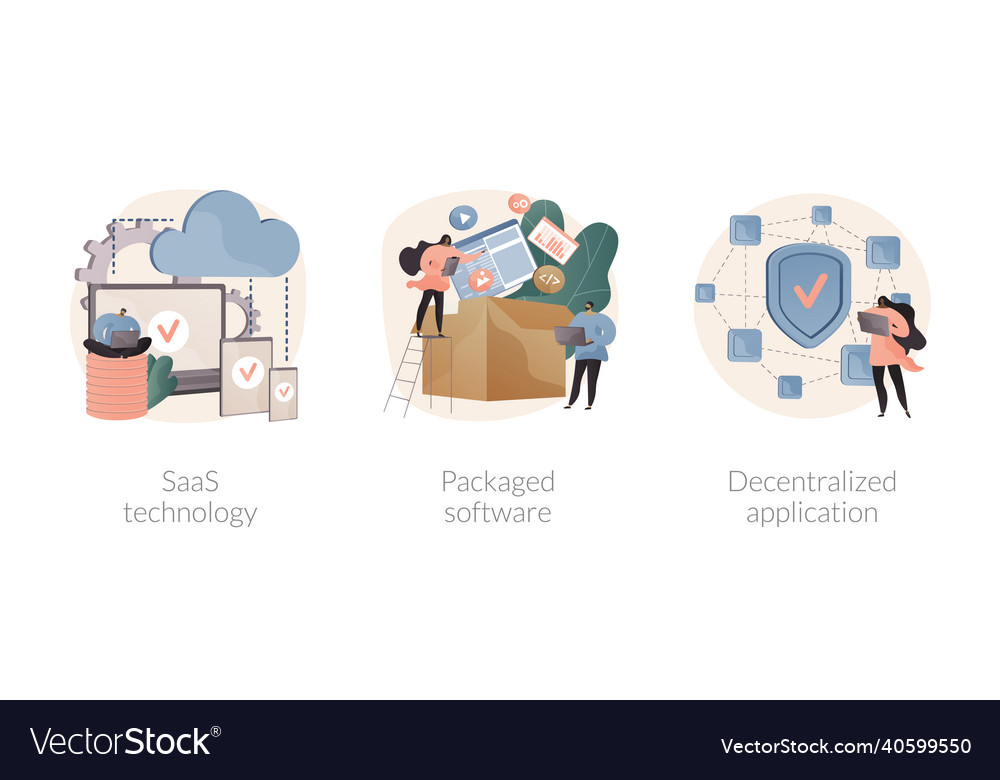 Application service abstract concept Vector Image Application service abstract concept