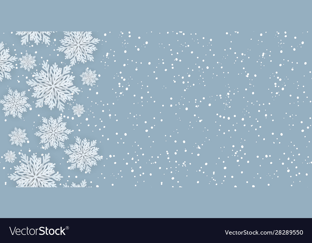 Horizontal seamless winter background Royalty Free Vector