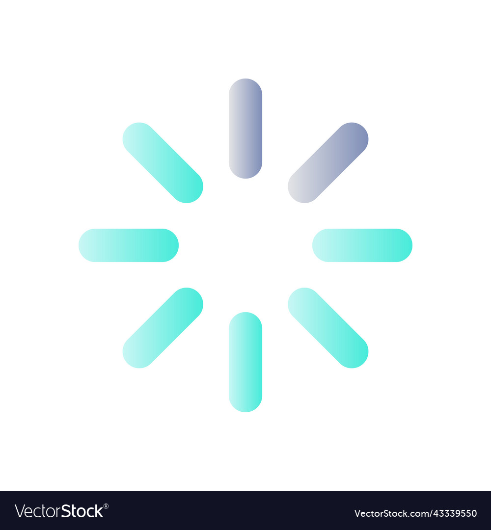 Ladeanzeige flache Gradientenfarbe ui icon vector image Ladeanzeige flache Gradientenfarbe ui icon
