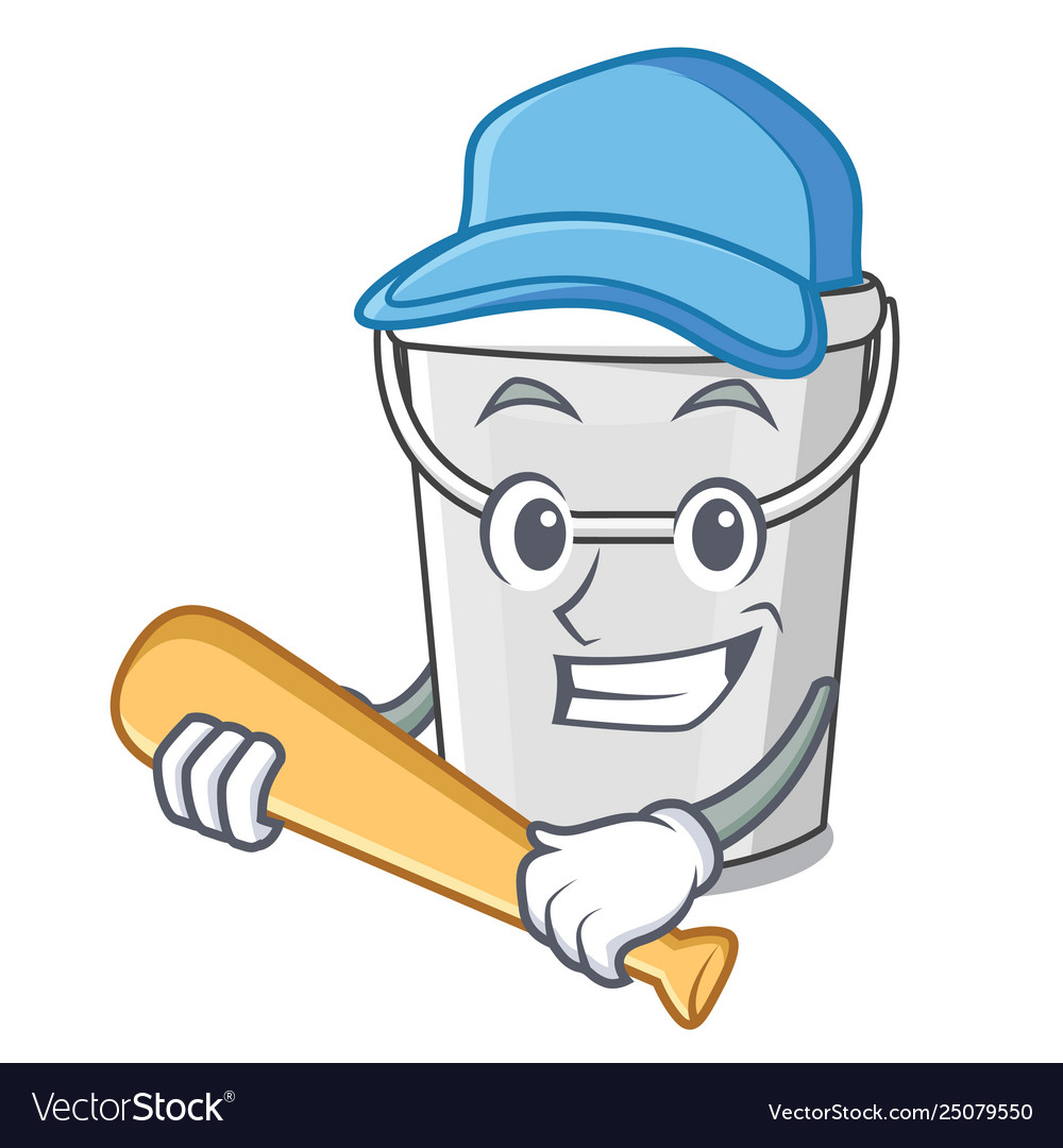 baseball plastic bucket