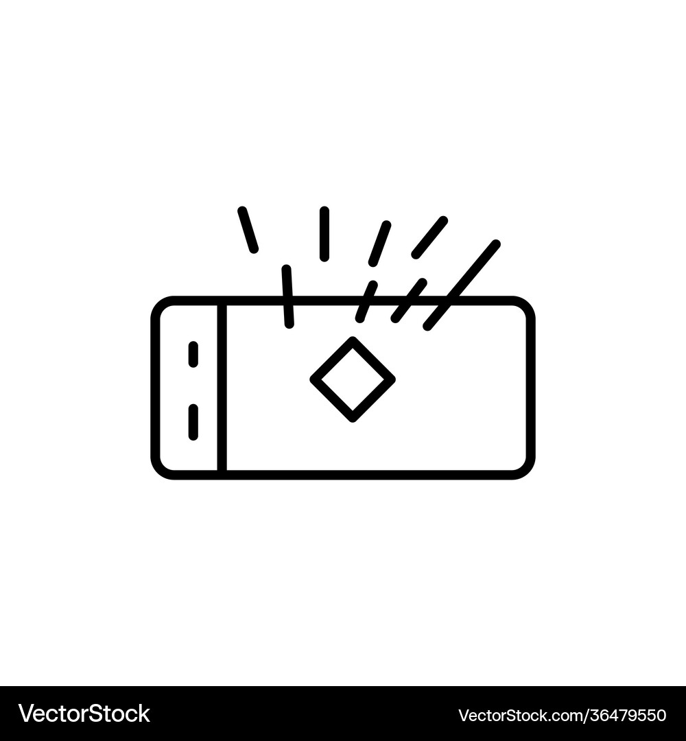 Virtual reality controller line icon simple Vector Image