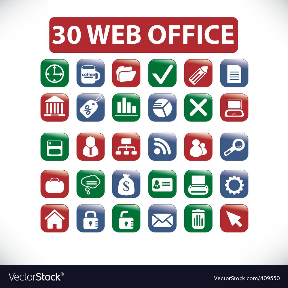 Web office buttons