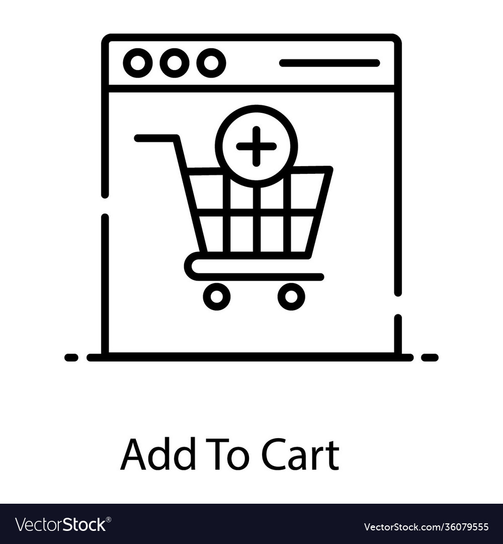 Add to cart Royalty Free Vector Image VectorStock
