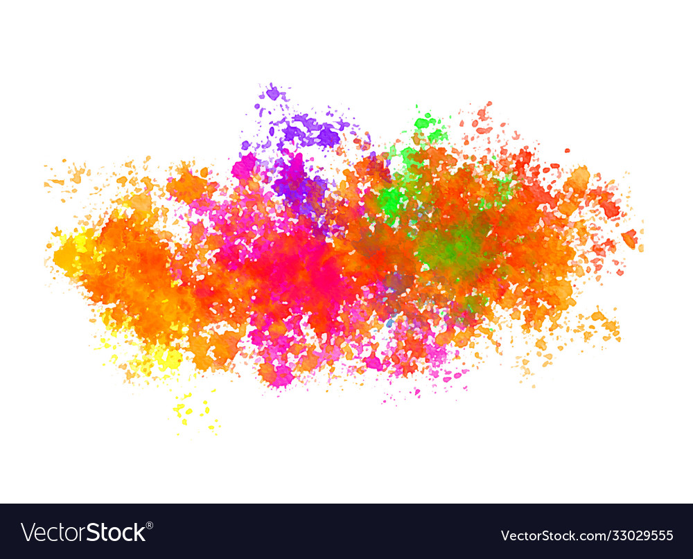Colorful Watercolor Splatter