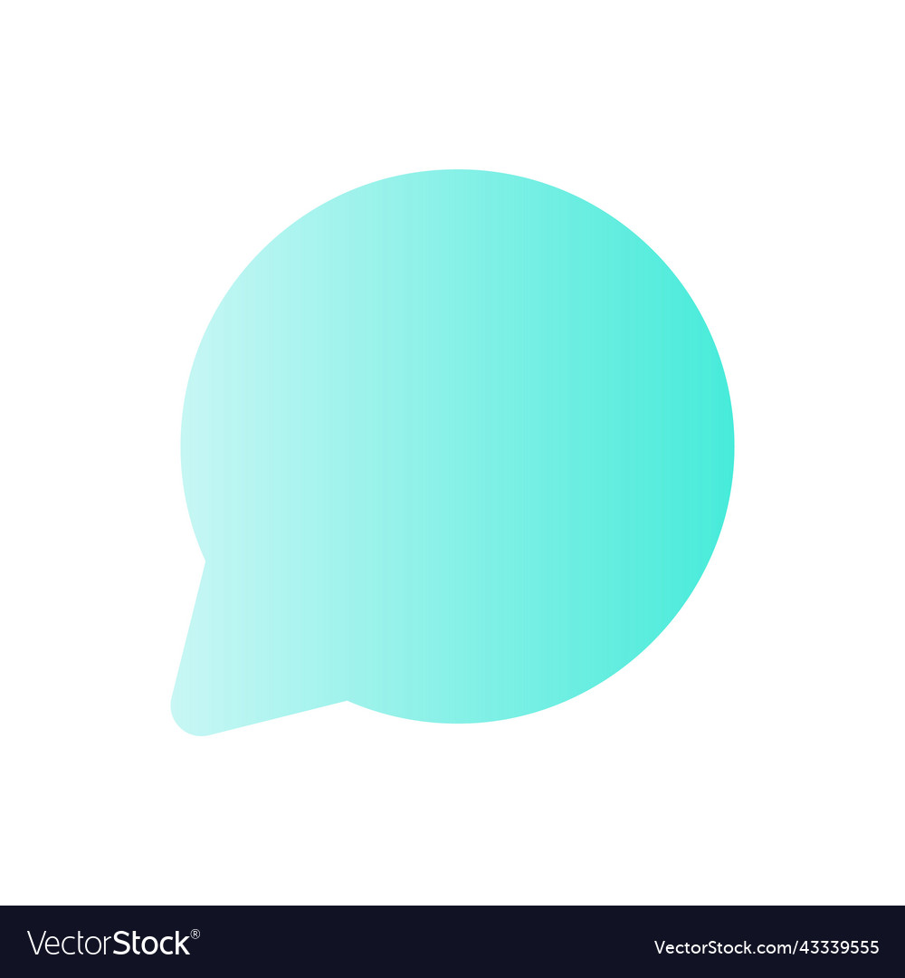 Comment flat gradient color ui icon vector image Comment flat gradient color ui icon