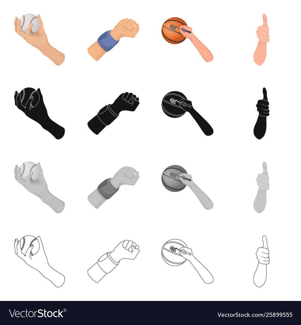 Design animated and thumb logo set