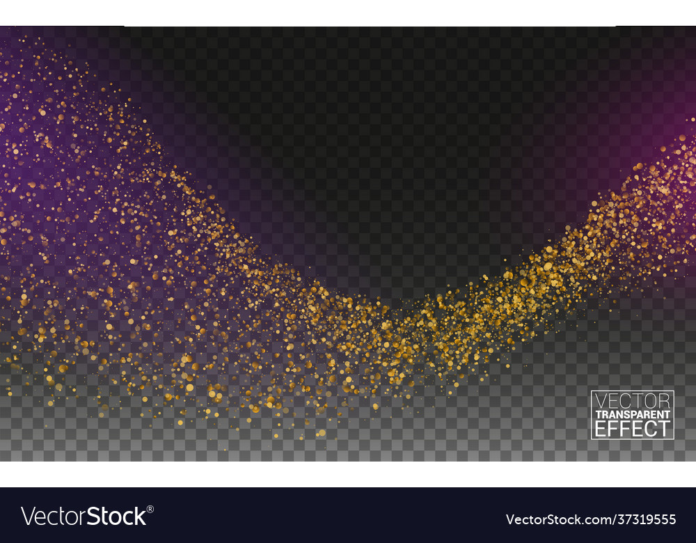 Gold Glitter Wave Background