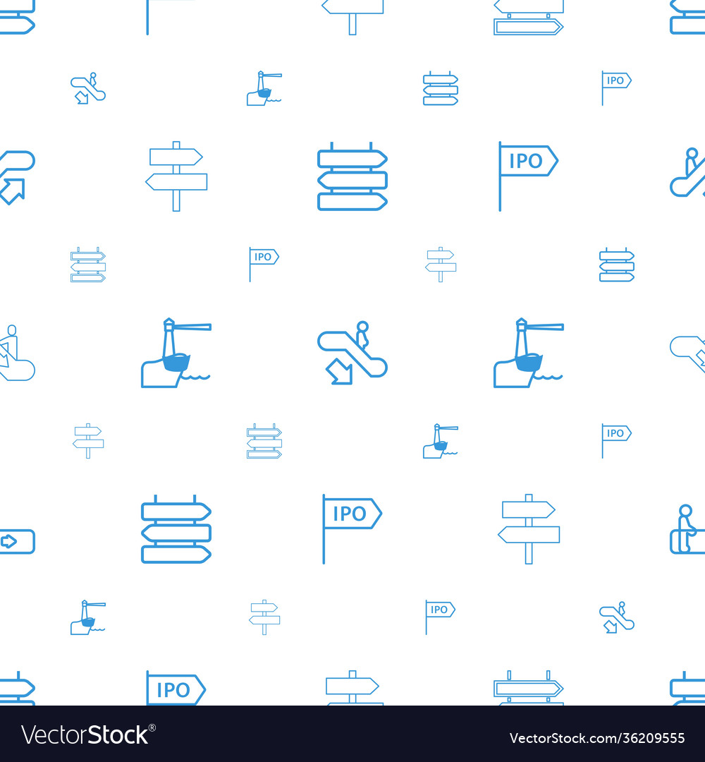 Guide icons pattern seamless white background