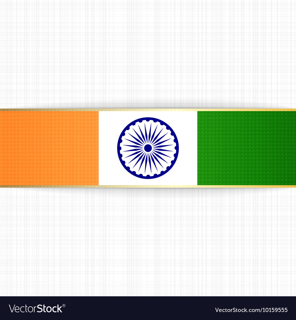 India patriotic Label and Ribbon Royalty Free Vector Image