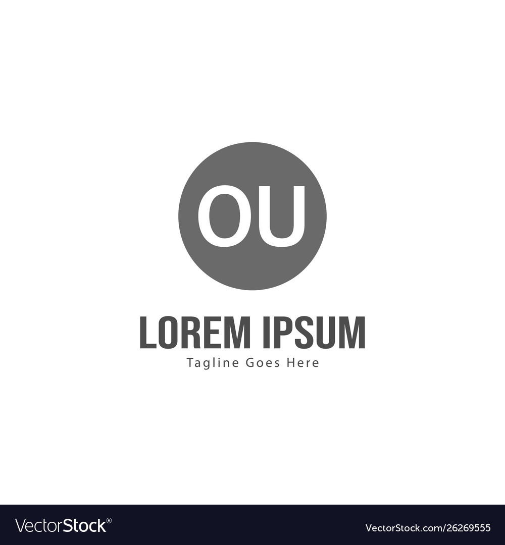 Original ou Logovorlage mit modernem Rahmen Vector Image Original ou Logovorlage mit modernem Rahmen
