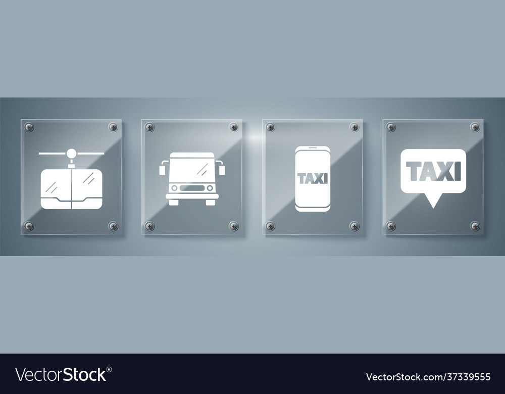 Set map pointer with taxi call telephone Vector Image Set map pointer with taxi call telephone