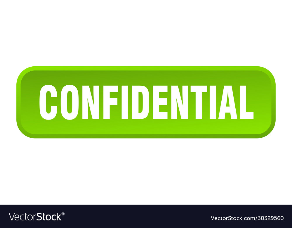 Confidential button square 3d push