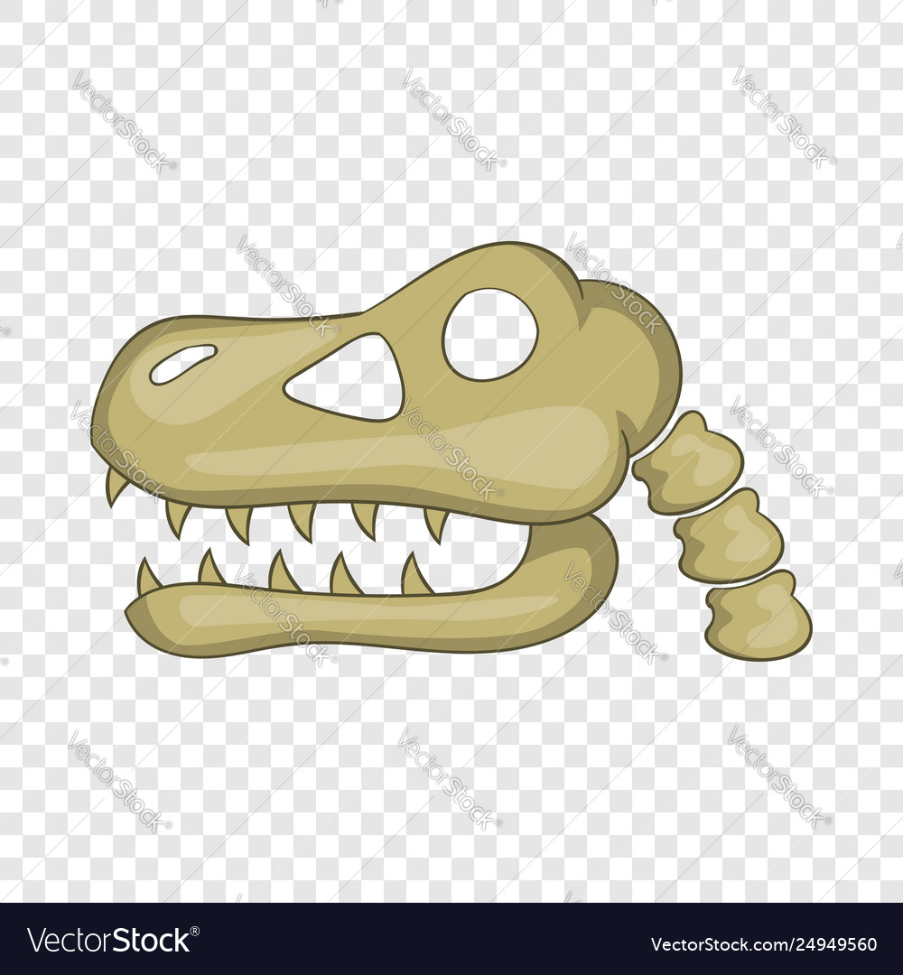 Dinosaur T-Rex. Cartoon Image As A Skeleton And Flesh. Royalty