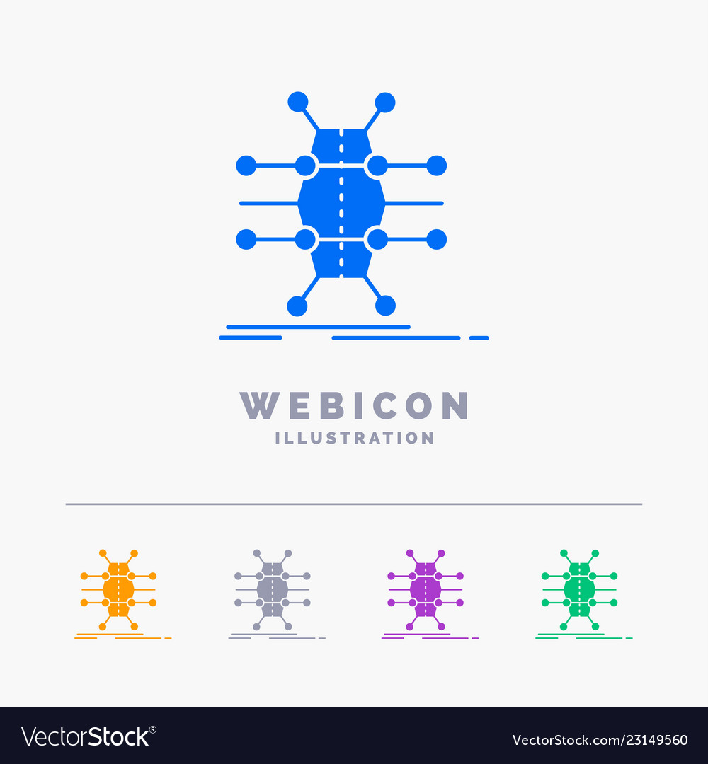 Distribution grid infrastructure network smart 5 Vector Image Distribution grid infrastructure network smart 5