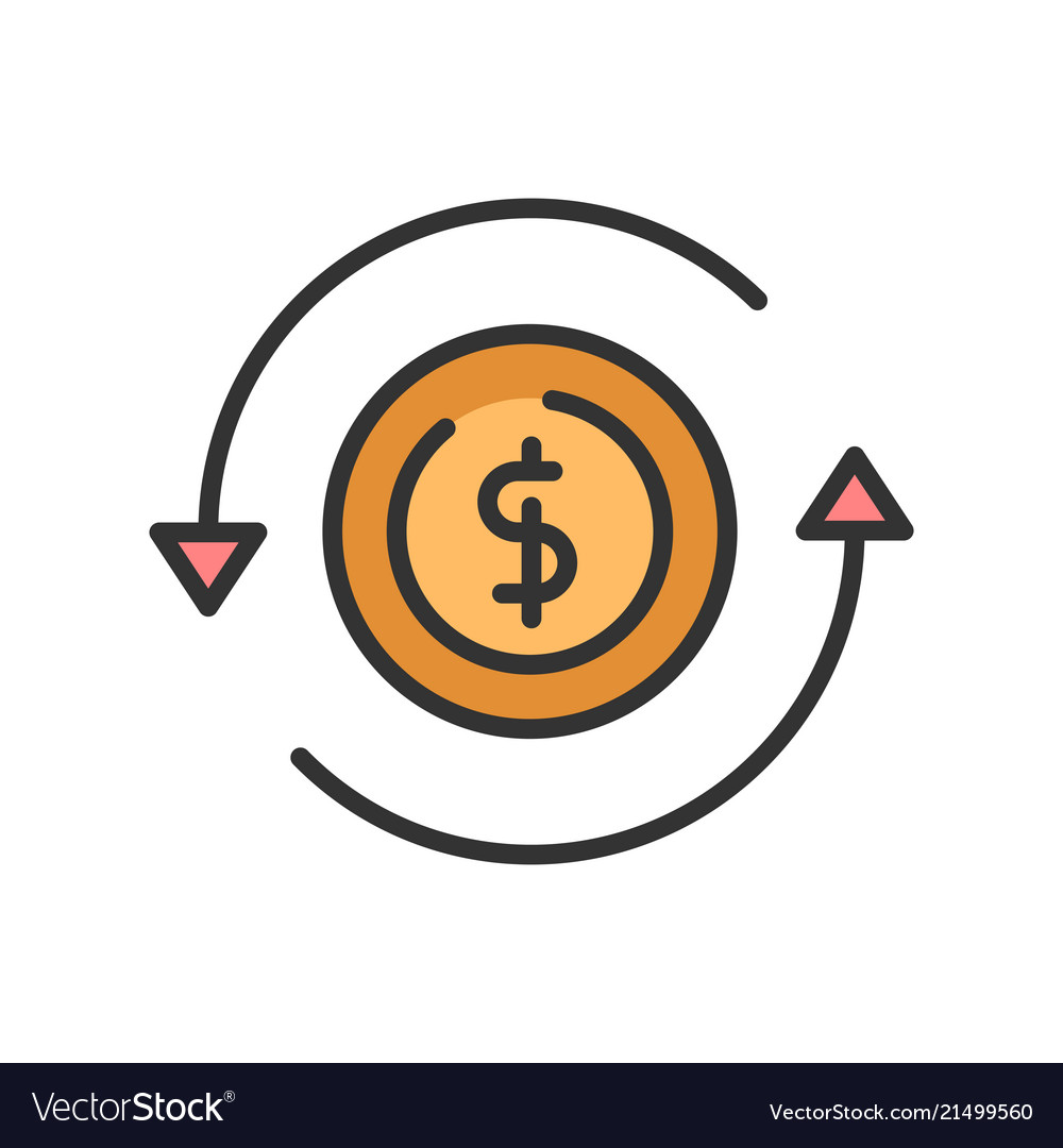 Exchange Money Royalty Free Vector Image Vectorstock Exchange Money Vector Image