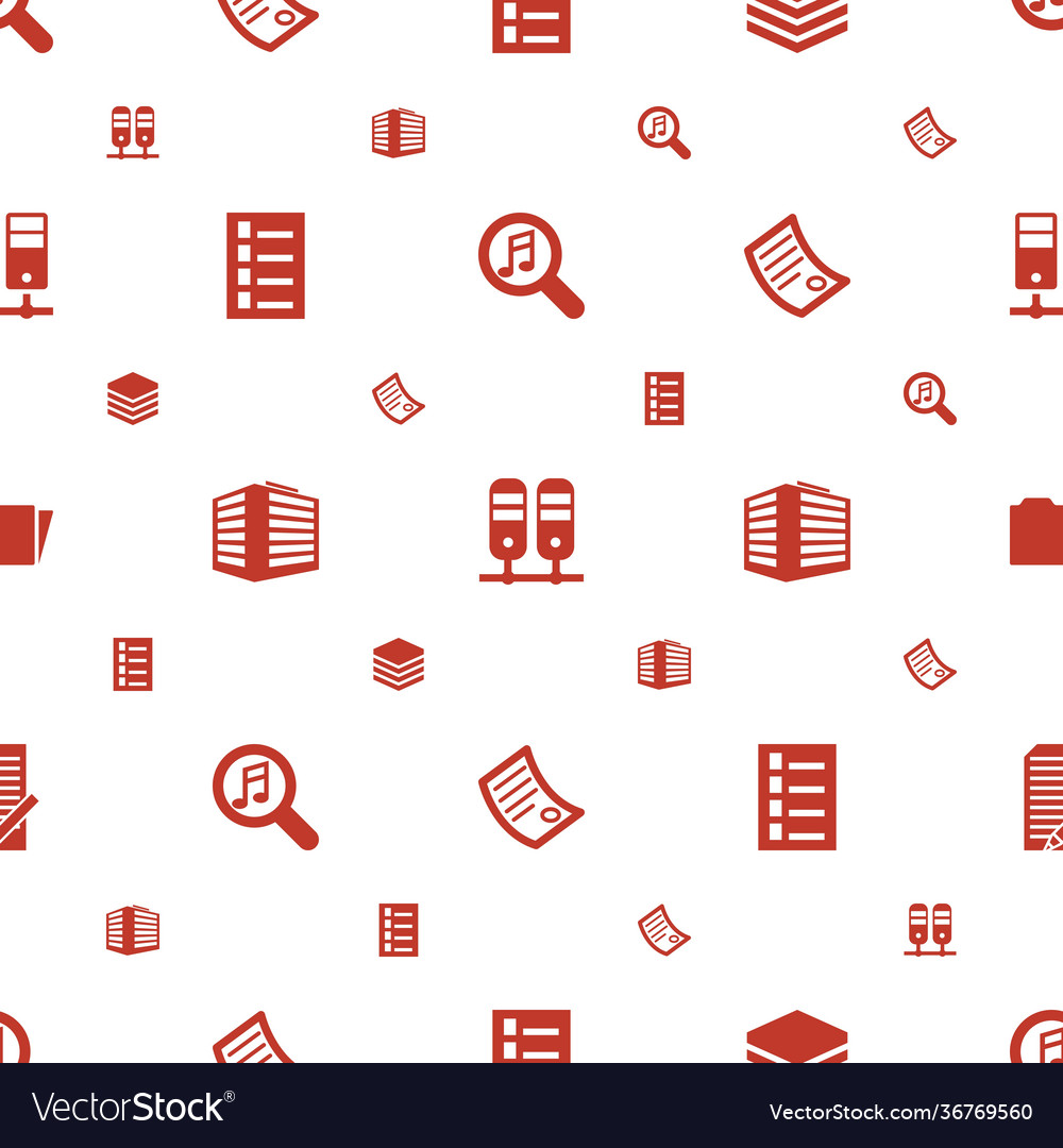 File icons pattern seamless white background