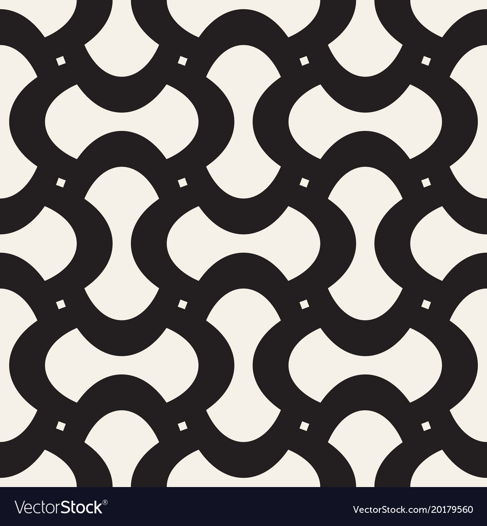 Geometric seamless pattern with curved