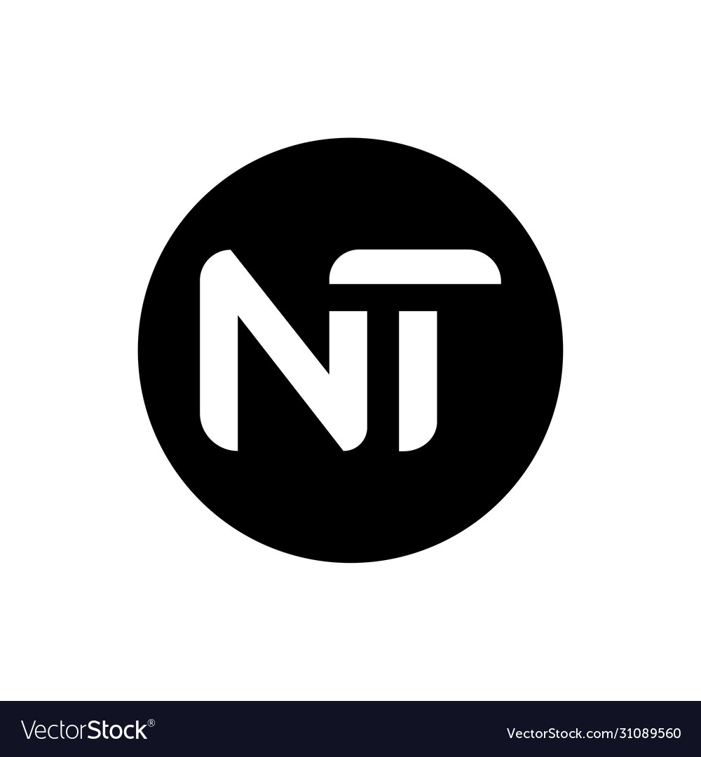 Initial letter nt logo design template creative