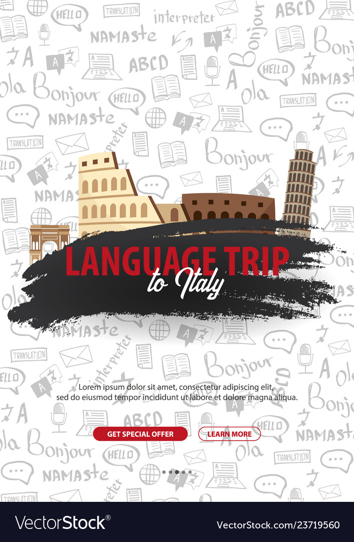 Language trip tour travel to italy learning