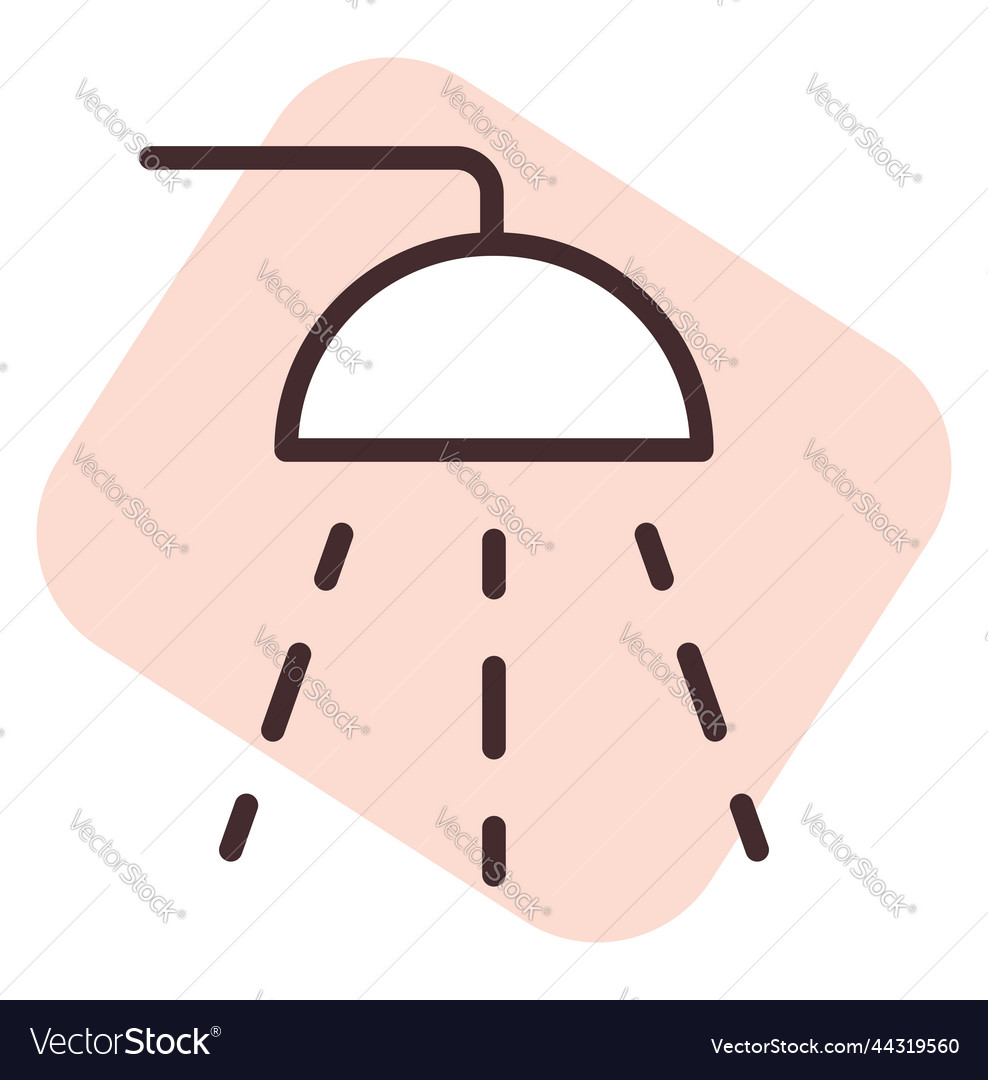Plumbing shower head on white background Vector Image