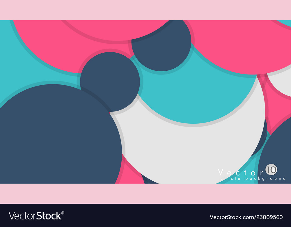Simple and colorful circles background design
