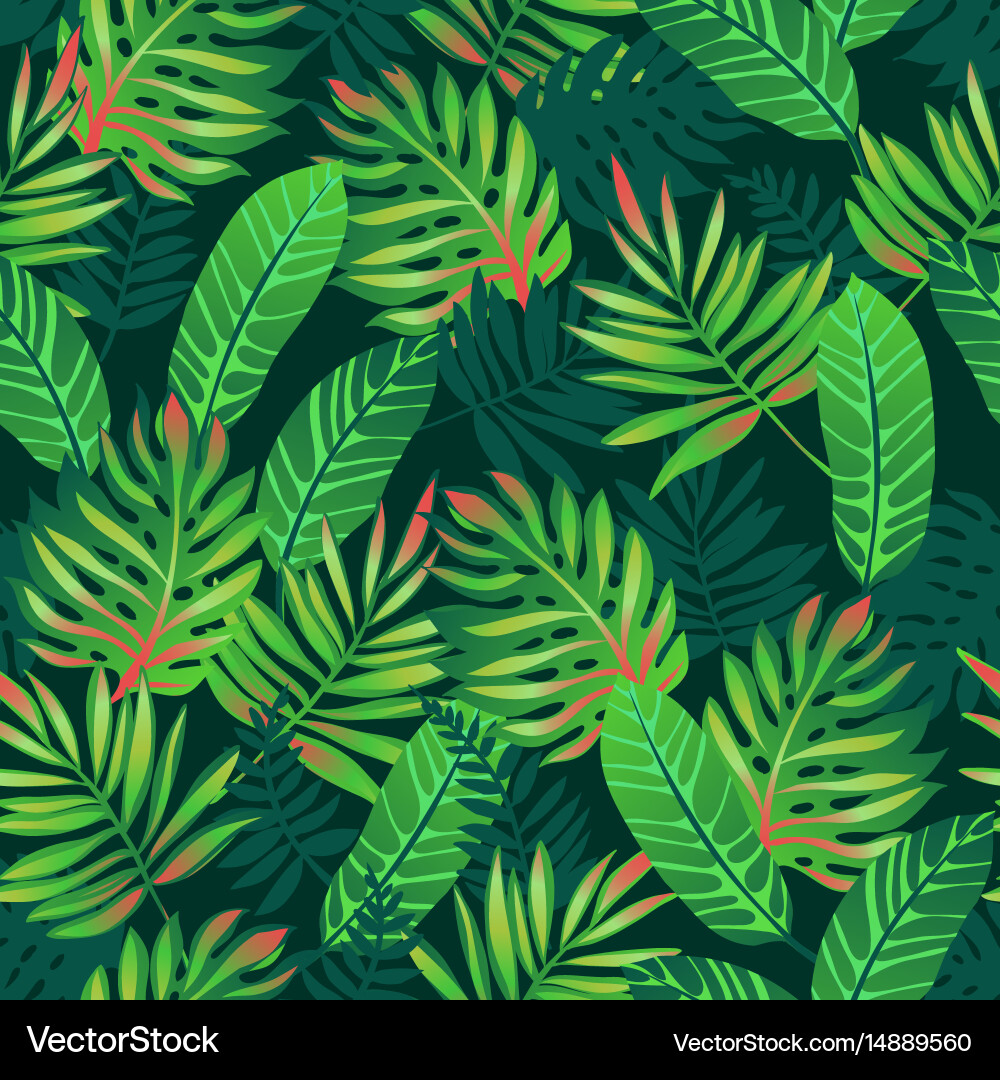Tropical seamless pattern Royalty Free Vector Image