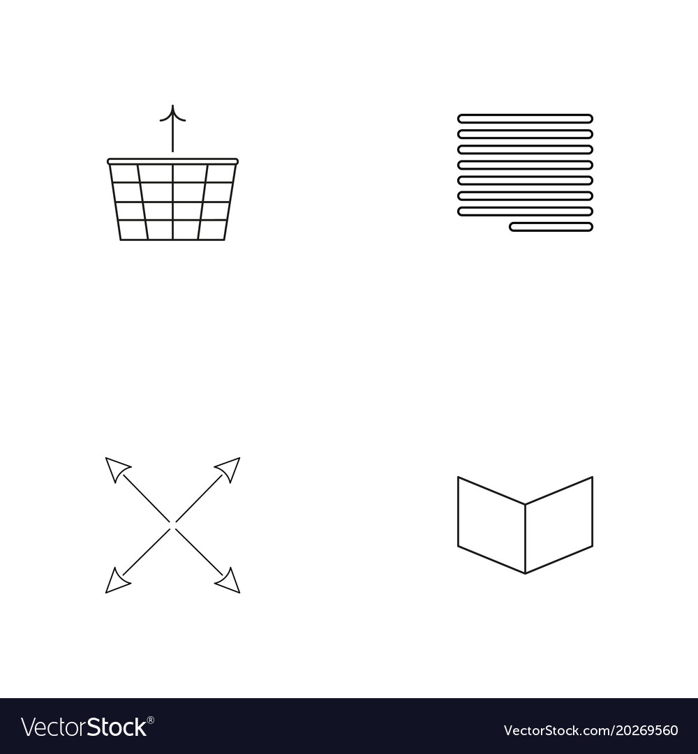 Web linear simple icon setoutline icons
