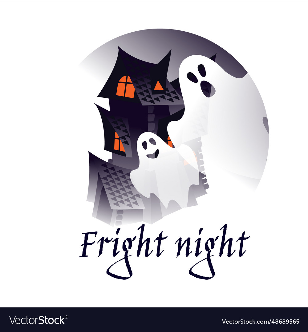 Abandoned dark creepy haunted house halloween vector image Abandoned dark creepy haunted house halloween