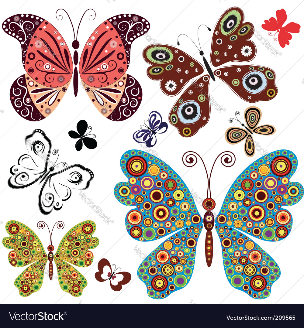 Abstract Butterfly Pattern