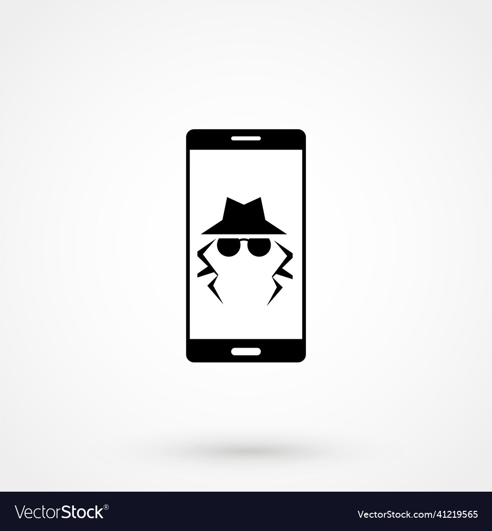Anonymous browsing icon anonymity on internet vector image Anonymous browsing icon anonymity on internet