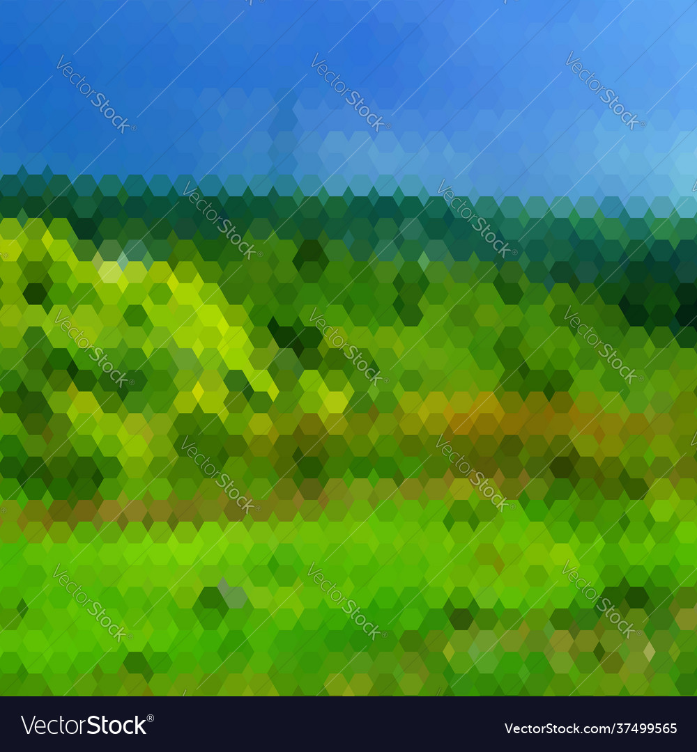 Background with colorful hex grid vector image Background with colorful hex grid