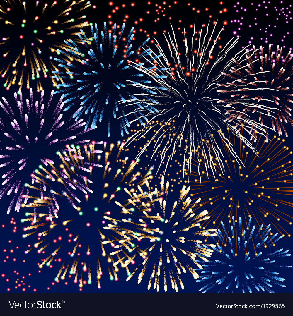 Background with fireworks