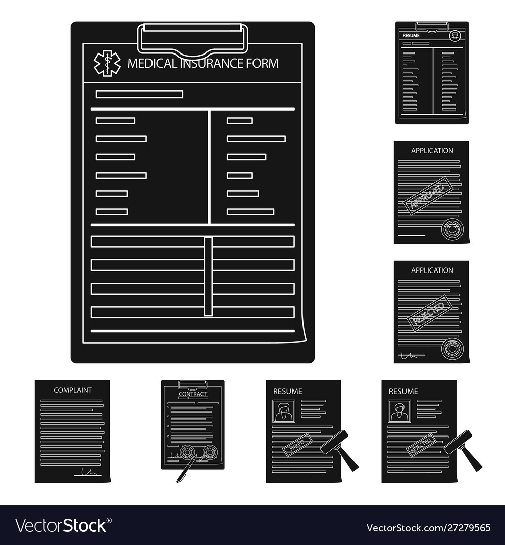 Design form and document symbol vector image Design form and document symbol