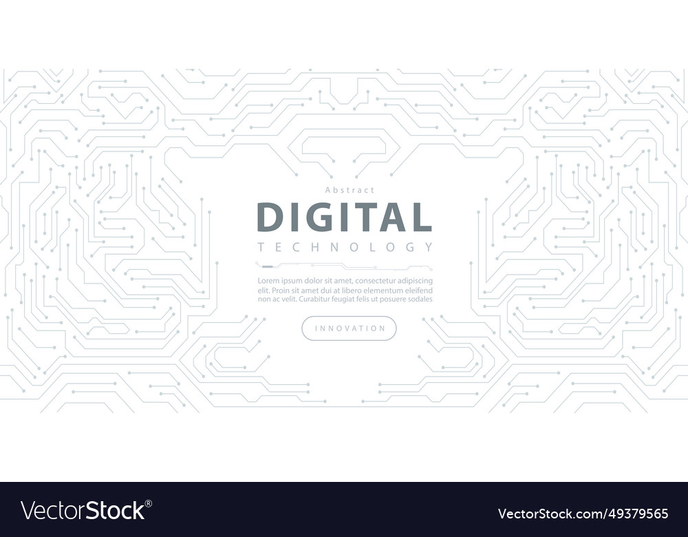 Digitale Technologie futuristisches Internet-Netzwerk ai