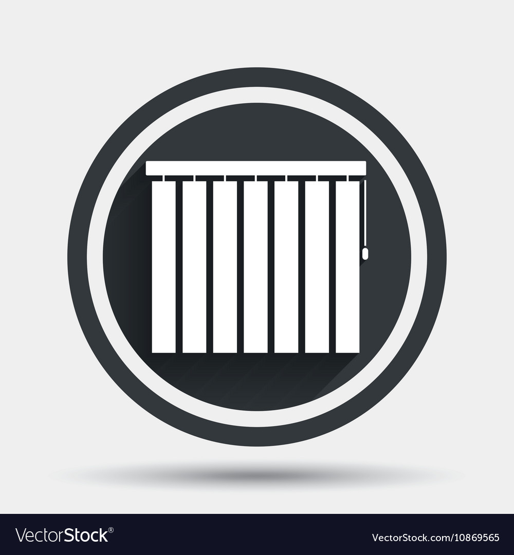 Louvers vertical sign window blinds jalousie Vector Image