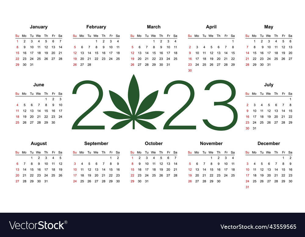 Marijuana calendar for 2023 medical cannabis