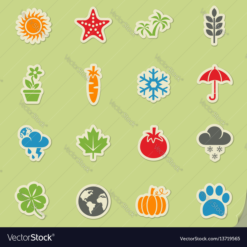 Nature icon set