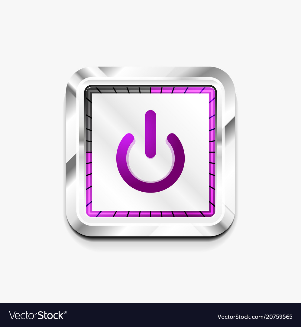 Power Button Technologie Logo Digital Art Techno