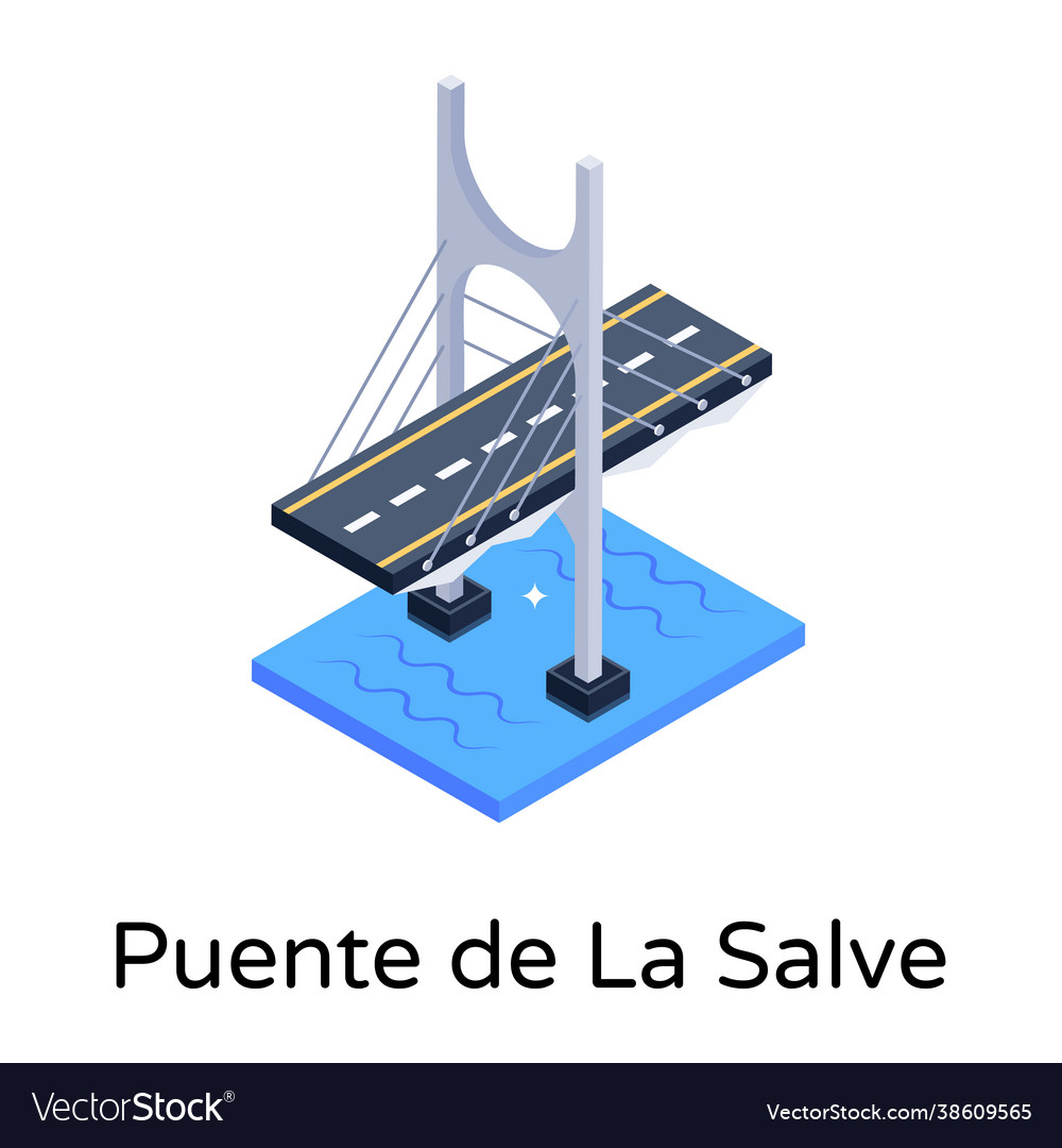 Puente de la salve Royalty Free Vector Image - VectorStock