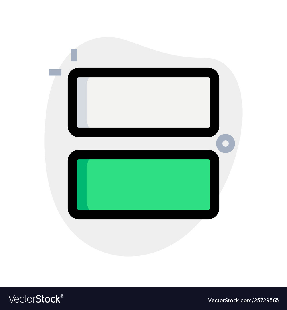 Two horizontal bars over stack bar sections