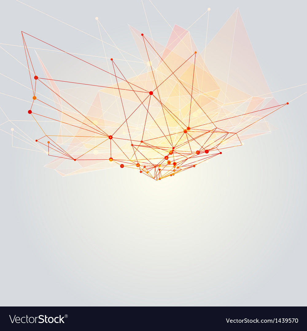 Abstract triangle mesh background Royalty Free Vector Image