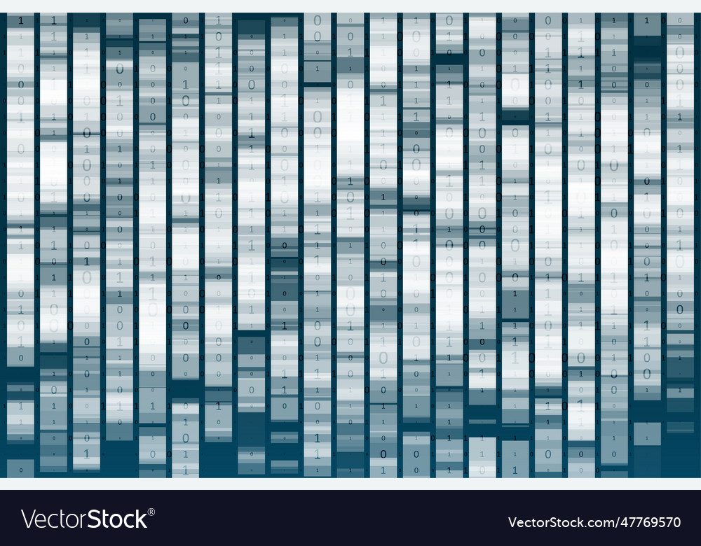 Big genomic data visualization Vector Image Big genomic data visualization
