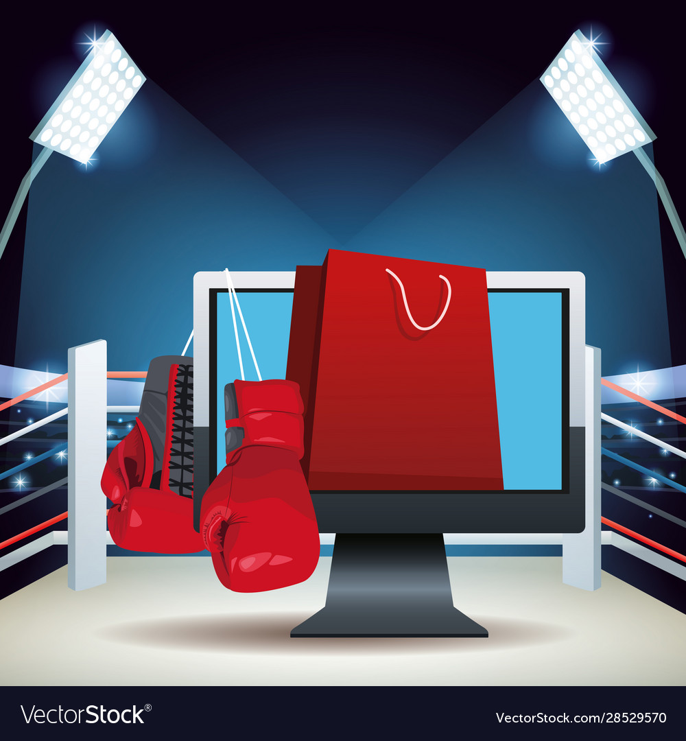 Boxing ring with online sale colorful