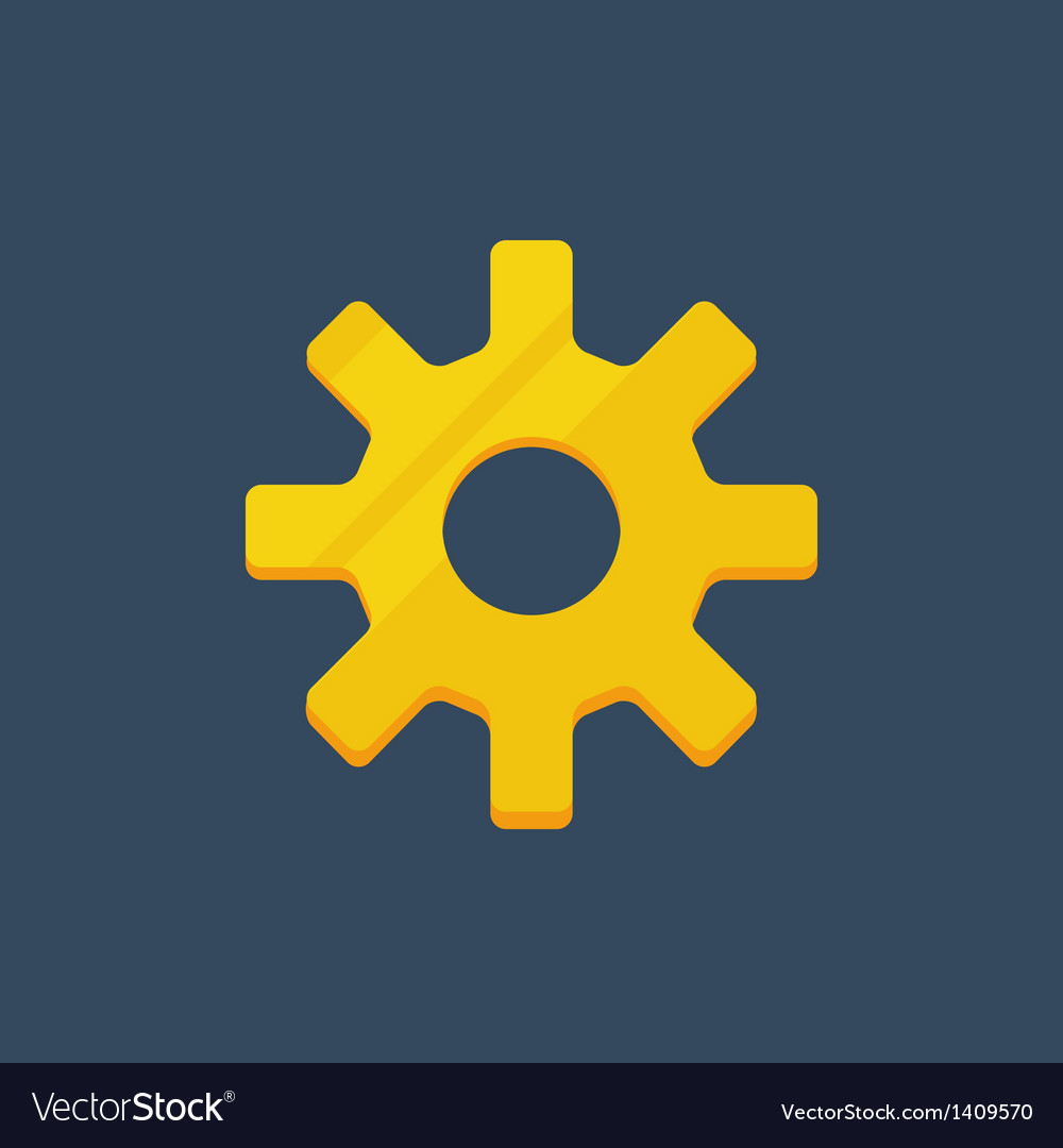 Cogwheel gear mechanism settings icon set